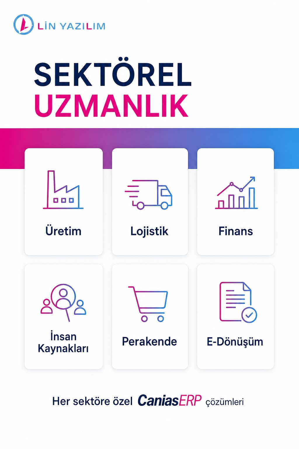 Sektörel uzmanlık alanlarımız